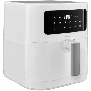 MEDION Air Fryer Life MD 11740 E40 XL (mattfehér, 2150 W, 5,2 L kosár)