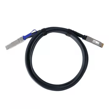 BlueOptics Fortinet FN-CABLE-QSFPDD-DAC-02 kompatibilis BlueLAN BL292901X2M26 QSFP-DD Direct Attach rézkábel, 400GBASE-CR4, 26 AWG, 2 méter