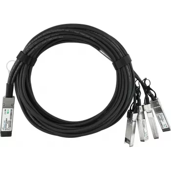 BlueLAN kompatibilis NVIDIA BN-QS-SP-CBL-5M passzív 40GBASE-CR4 QSFP–4x10GBASE-CR SFP+ Direct Attach breakout kábel, 5 méter, AWG26 (BN-QS-SP-CBL-5M-BL)