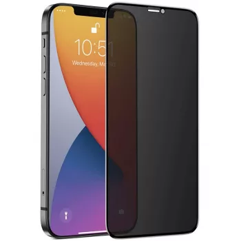 NEVOX NEVOGLASS 3D PRIVACY képernyővédő fólia iPhone 13/13 Pro/14/16e/17e, átlátszó