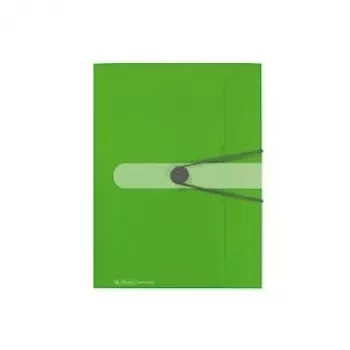 HERLITZ rugós mappa A4 PP átlátszatlan alma zöld