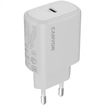 CANYON OnCharge 250 25W USB-C PD 3.0 töltő EU fehér