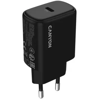 CANYON OnCharge 250 25W 1xPD EU fali töltő fekete