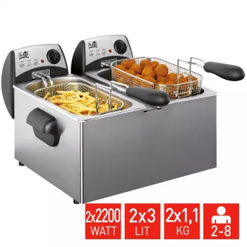 FRITEL Starter olajsütő 6 liter 4.4kW szürke