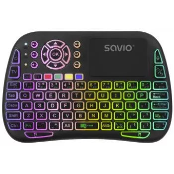 SAVIO ARGB Mini Bluetooth + 2,4 GHz mechanikus billentyűzet fekete