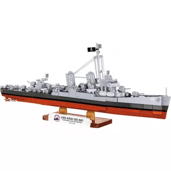COBI USS Kidd DD-661 Fletcher-osztályú romboló 1:350 műanyag makettkészlet