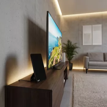 VAYOX VA0091 beltéri DVB-T/T2 antenna erősítővel, fekete