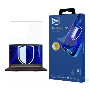 3MK PROTECTION MSI Bravo 15 15,6 inch hibrid üveg képernyővédő fólia (FlexibleGlass Pro)