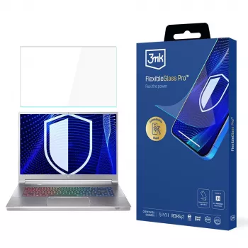 3MK PROTECTION FlexibleGlass Pro képernyővédő Acer Predator Triton 300 SE 14 (PT314-51s) készülékhez – hibridüveg, 7H keménység, 0,3 mm, átlátszó