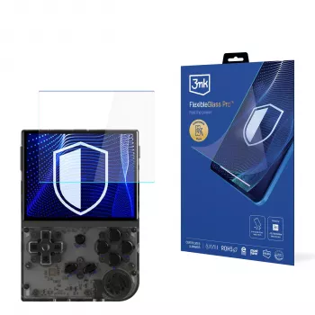 3MK PROTECTION FlexibleGlass Pro képernyővédő fólia Anbernic RG35XX-hez (3,5 inch) - 0,3 mm hibridüveg, 7H keménység, oleofób bevonat, buborékmentes