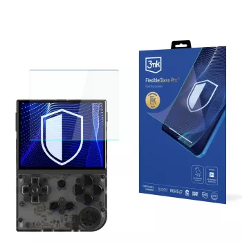3MK PROTECTION FlexibleGlass Pro képernyővédő fólia Anbernic RG35XX-hez (3,5 inch) - 0,3 mm hibridüveg, 7H keménység, oleofób bevonat, buborékmentes