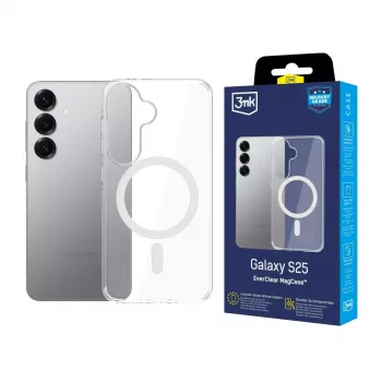 3MK EverClear MagCase Samsung Galaxy S25 készülékhez - átlátszó