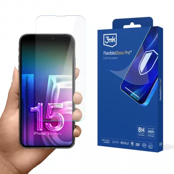 3MK FlexibleGlass Pro kijelzővédő fólia Apple iPhone 15 készülékhez