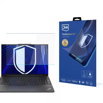 3MK PROTECTION FlexibleGlass Pro képernyővédő fólia Lenovo ThinkPad E16 Gen 1/2/3 (16 inch, 16:10, hibridüveg, 7H keménység, 0,3 mm, ujjlenyomatmentes, buborékmentes)