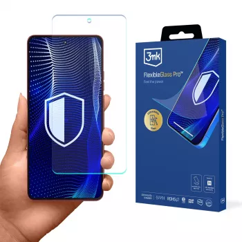 3mk FlexibleGlass Pro kijelzővédő fólia Motorola Moto G86 / G86 Power készülékhez - hibrid üveg, 7H keménység, 0,3 mm, kristálytiszta