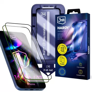 3MK PROTECTION Apple iPhone 16 Pro/17 - 3mk Hardy Hardura 9H kijelzővédő fólia