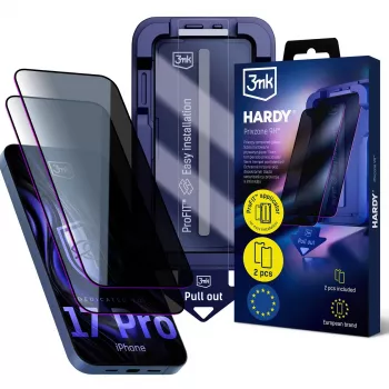 3MK PROTECTION Apple iPhone 17 Pro - 3mk Hardy Privzone 9H adatvédelmi kijelzővédő