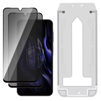 3MK PROTECTION Samsung Galaxy A26 5G - 3mk Hardy Privzone 9H edzett üveg adatvédelmi kijelzővédő