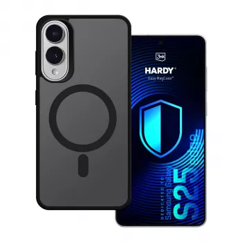3MK PROTECTION Samsung Galaxy S25 Edge - 3mk Hardy Hazy MagCase fekete