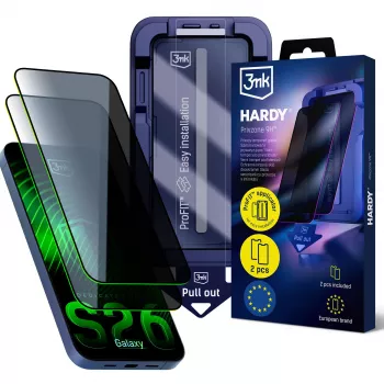 3MK PROTECTION Samsung Galaxy S26 - 3mk Hardy Privzone 9H adatvédelmi képernyővédő