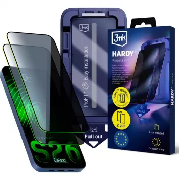 3MK PROTECTION Samsung Galaxy S26 - 3mk Hardy Privzone 9H adatvédelmi képernyővédő