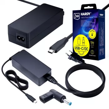 3MK PROTECTION 3mk HARDY notebook töltő 65W HP 20V USB-C/DC 4,5 x 3,0