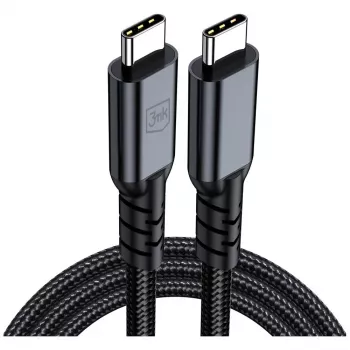 3MK PROTECTION Hyper Cable N-SERIES Thunderbolt 4 2m 48V/5A 40Gb/s 240W 8K60Hz fekete