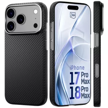 3MK PROTECTION Apple iPhone 17 Pro Max Hardy Aramid MagCase - fekete