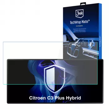 3MK PROTECTION Citroen C3 Plus Hybrid - 3mk TechWrap Matter központi kijelző védőfólia