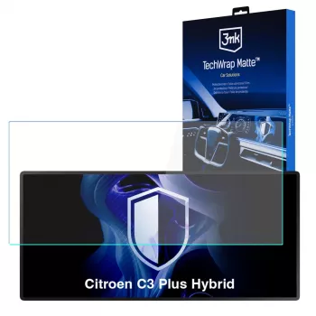3MK PROTECTION Citroen C3 Plus Hybrid - 3mk TechWrap Matter központi kijelző védőfólia