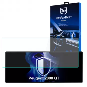 3MK PROTECTION TechWrap Matte képernyővédő fólia Peugeot 2008 GT-hez (2020+) - tükröződésmentes, öngyógyító, 0,2 mm
