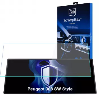 3MK PROTECTION Peugeot 308 SW Style - 3mk TechWrap Matter központi kijelző védőfólia