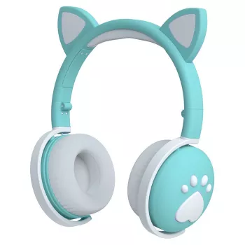 MOZOS KID DOG zöld gyerek fejhallgató