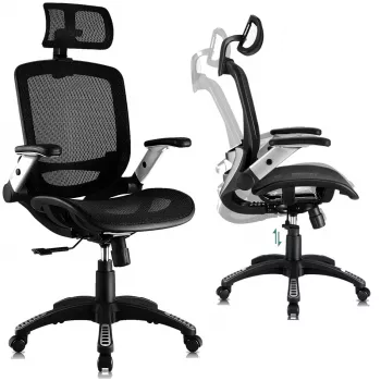 MOZOS ERGO-C Premium ergonomischer irodaszék hálós háttámlával, fekete