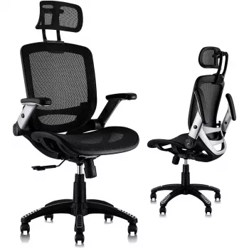 MOZOS ERGO-C Premium ergonomischer irodaszék hálós háttámlával, fekete
