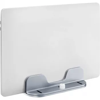 MOZOS H1 univerzális laptop- és tabletállvány, magasság- és dőlésszög-állítható, összecsukható, alumíniumötvözet, ezüst, hordtáskával