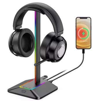 MOZOS D12 RGB LED fejhallgatótartó over-ear fejhallgatókhoz