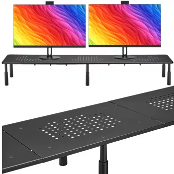 MOZOS SPM2 dupla monitoros asztali állvány 1000x230x120 mm fekete