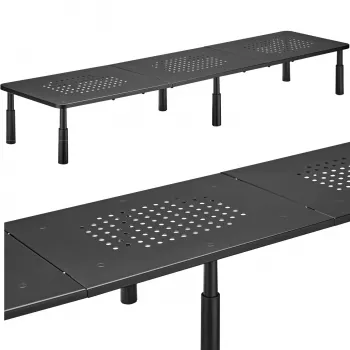 MOZOS SPM2 dupla monitoros asztali állvány 1000x230x120 mm fekete