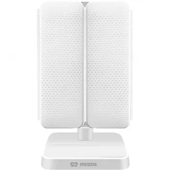 MOZOS ML10X LED smink­tükör 10x nagyítással, 3 színmód, fokozatmentes fényerő-szabályozás, 360°-os forgatás, USB-C újratölthető, fehér