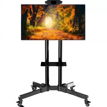 MOZOS 1500 mobil TV-állvány 32-70 inch televíziókhoz és monitorokhoz, fekete