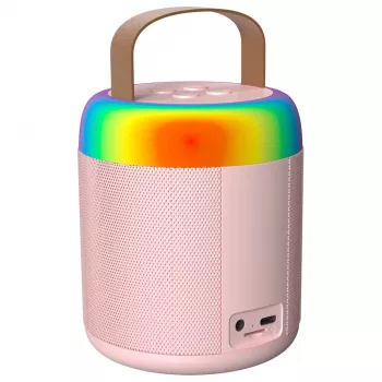 MOZOS MK rózsaszín karaoke mikrofon Bluetooth hangszóróval