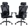 MOZOS ERGO-X ergonomikus irodai szék állítható ágyéktámasszal és fejtámasszal, fekete