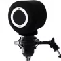 MOZOS PS-4 gömbalakú szivacsos popfilter szélvédő, fekete