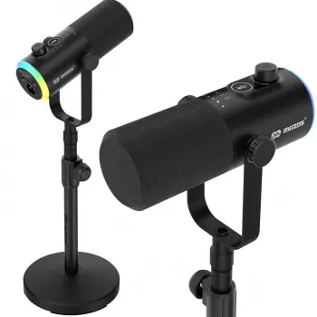 Mozos GM-ONE USB XLR RGB LED Microphone Black