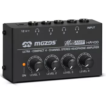 MOZOS HA400 4 csatornás sztereó fejhallgató-erősítő