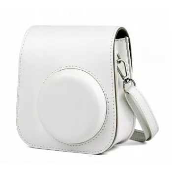 LOVEINSTANT 2-in-1 Set: Protective Case and Photo Album for Fujifilm Instax Mini 11 - White