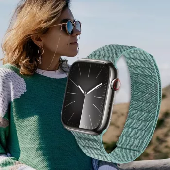 Crong Melange szíj Apple Watch 38/40/41/42 mm-hez, türkiz