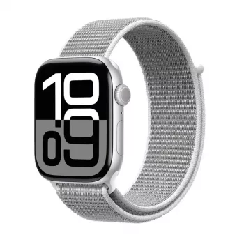 Crong Nylon Sport Loop Apple Watch 38/40/41/42 mm-hez (ezüstszürke)