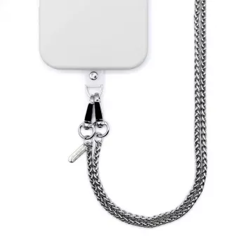Crong Phone Crossbody nyakpánt ezüst lánccal - univerzális okostelefon-pánt